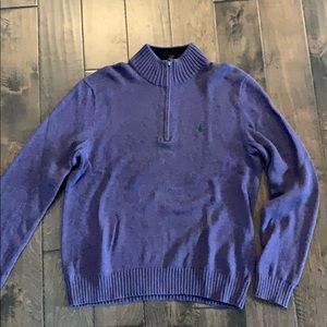 Purple Polo Medium zip up sweater